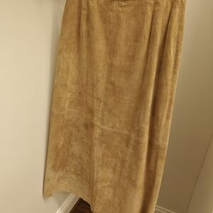 Brandon Thomas Suede Skirt